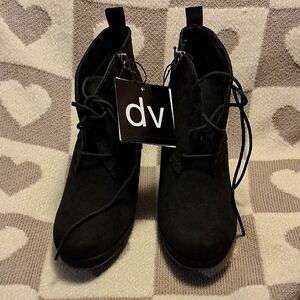 DV by Dolce Vita Women's Lace Up Black Boots